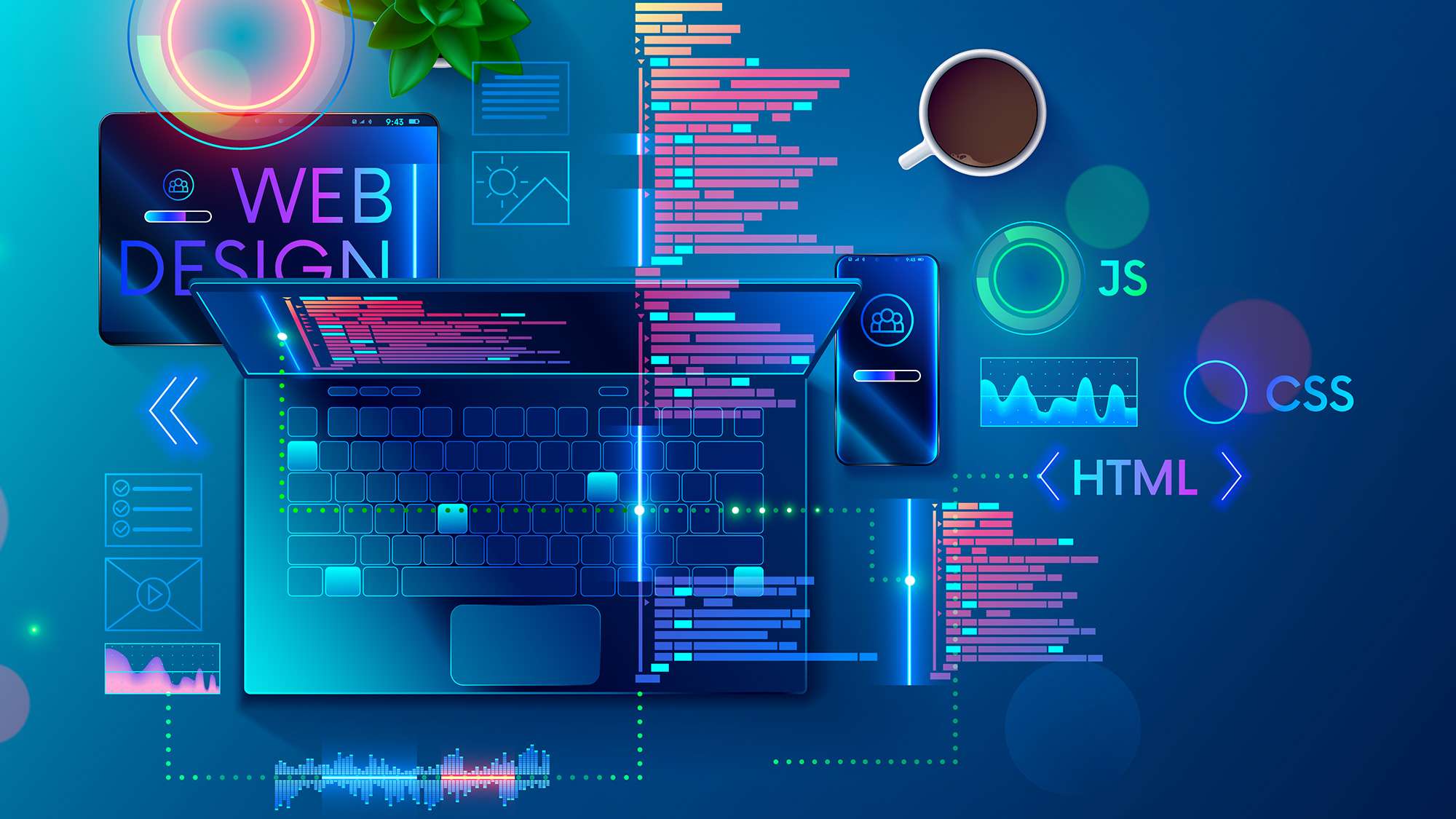 Web Design Workspace - Nebula Digital